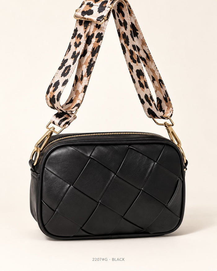 Bolso Woven Camera Negro Ref. 2207#G