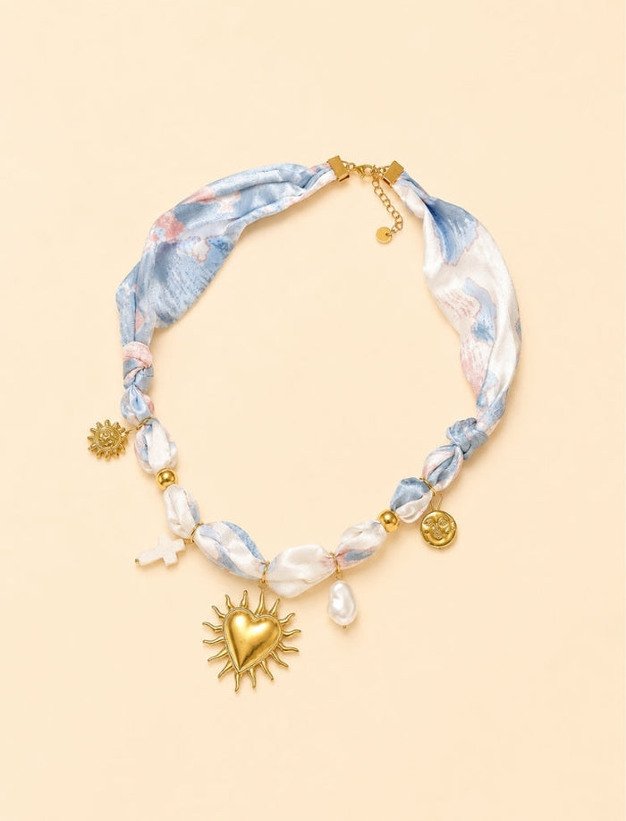 Collar Dream Blossom Azul Bebe Ref. N-19