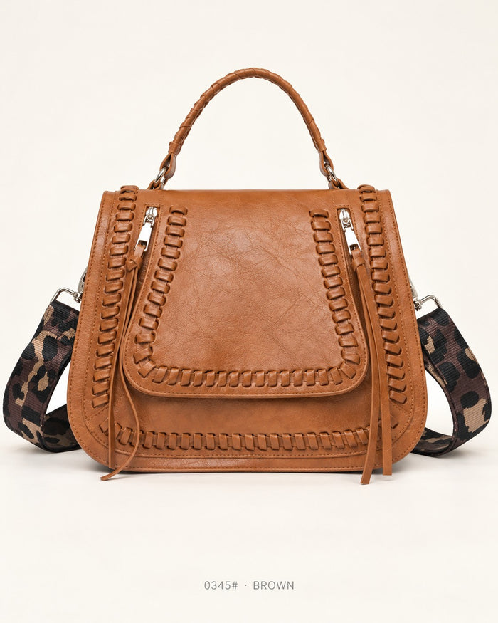 Bolso Boho Braided Café Ref. 0345#