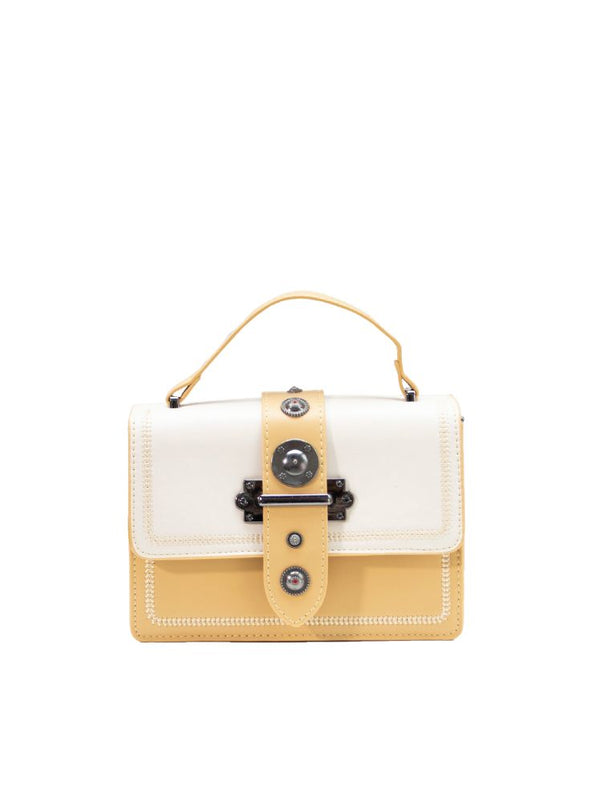 Bolso Vintage Lock Amarillo Ref. 057