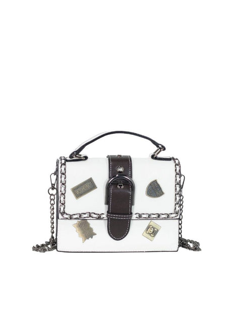 Bolso Apliques Blanco Ref. 098