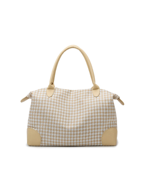 Bolso Cuadros Beige Ref. 1048