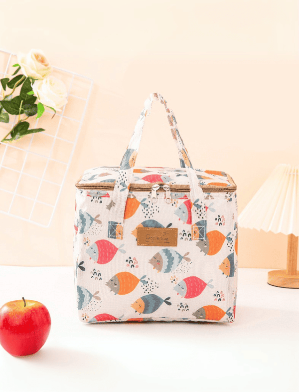 Lonchera Floral Khaki Ref. 1107
