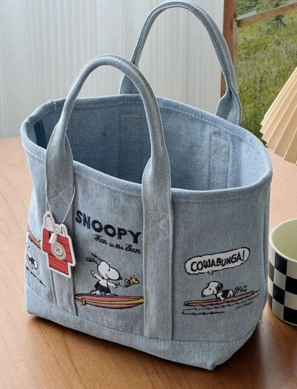 Bolso Denim Azul Snoopy Ref. 1113-1