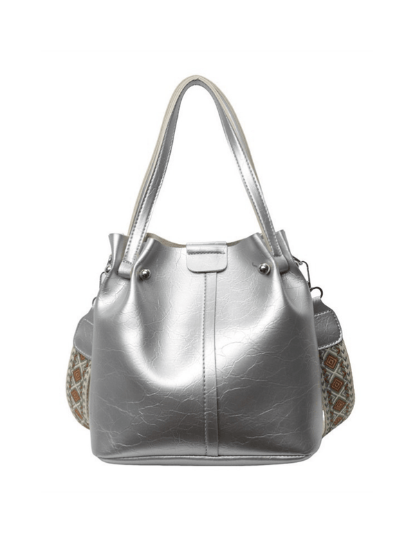 Bolso Bucket Plateado Ref. 1175