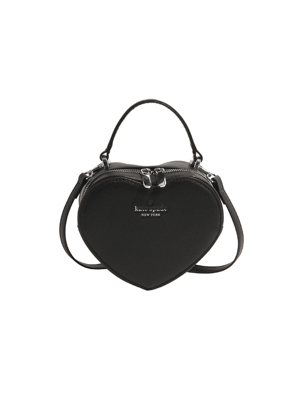 Bolso Corazón Liso Negro Ref. 1264