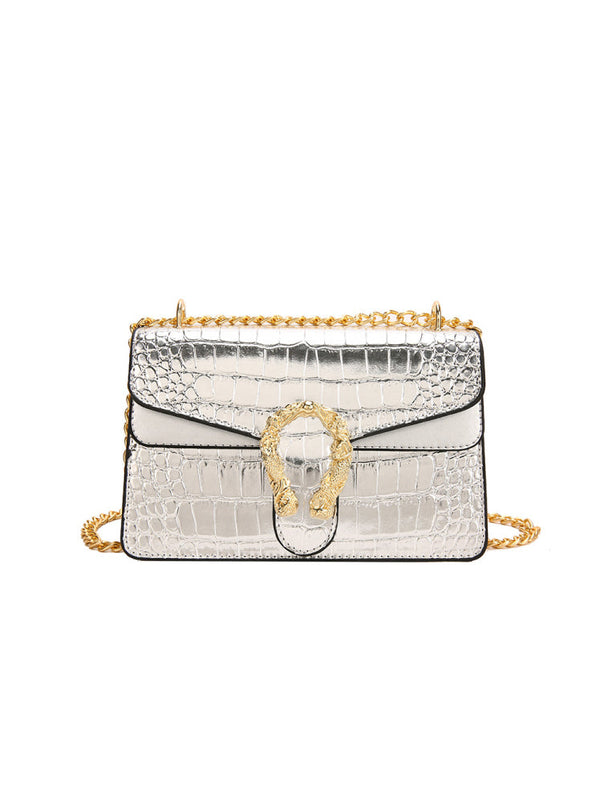 Bolso Moderno Plateado Ref. 1271