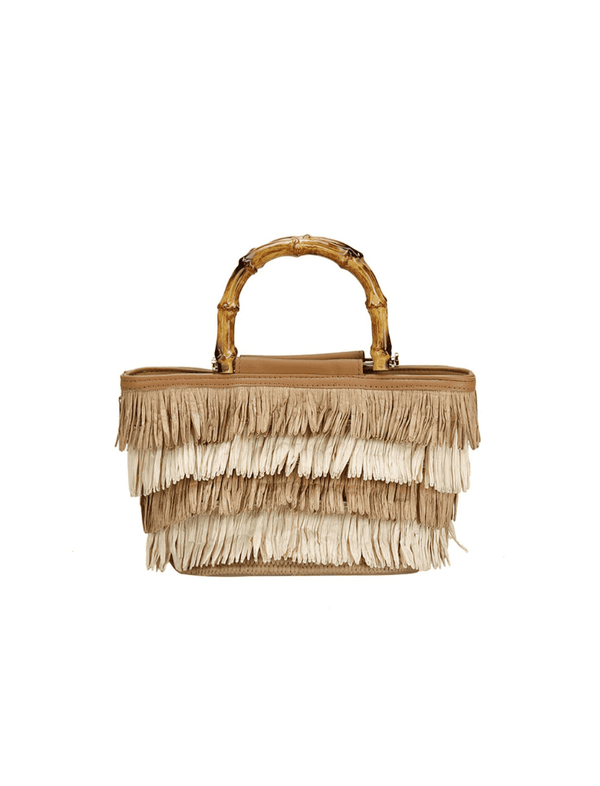 Bolso Flecos Beige Ref. 1399
