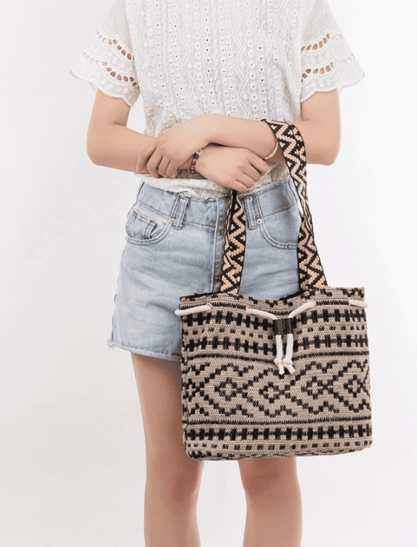 Bolso De Playa Negro Ref. 1409