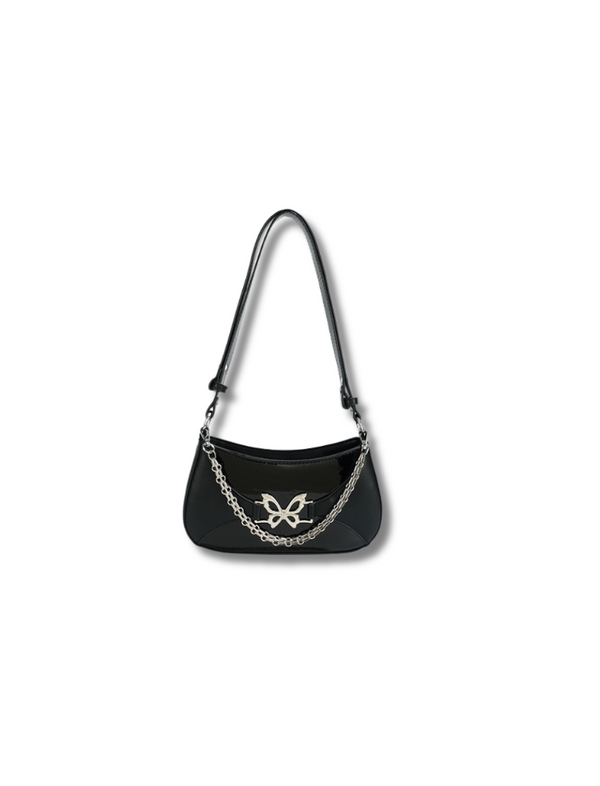 Bolso Baguette Mariposa Negro Ref. 1410