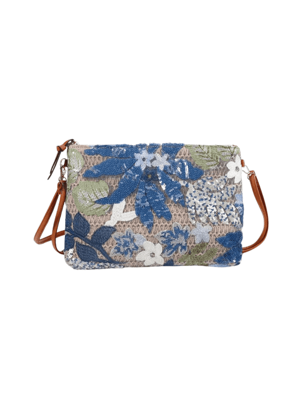 Bolso Flores Azul Ref. 1417