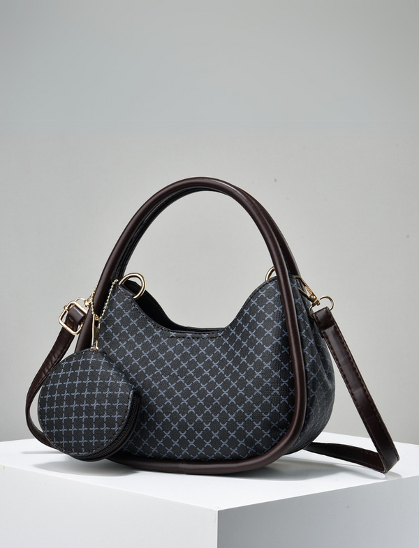 Bolso Hobo Café/Negro Ref. 1440