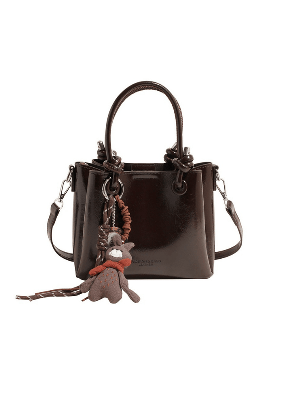 Bolso Tote Knot Charm Café Oscuro Ref. 1481
