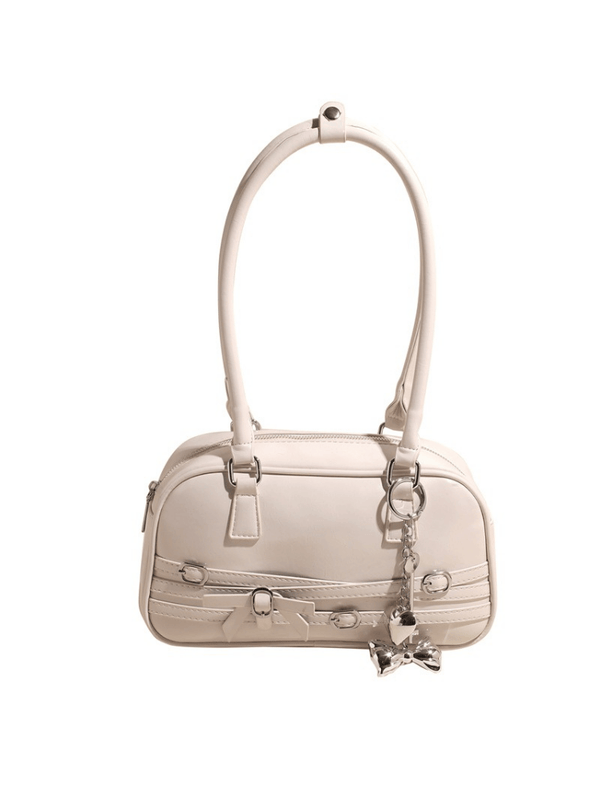 Bolso Rebelde Laca Blanco Ref. 1482