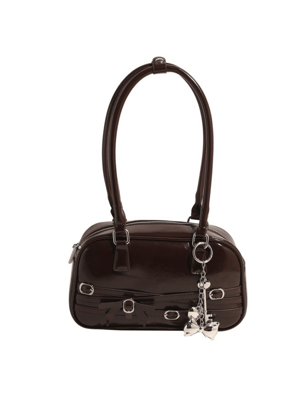 Bolso Rebelde Laca Café Oscuro Ref. 1482