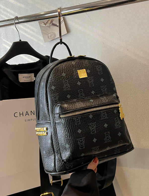 Morral Moderno Estampado Negro Ref. M699