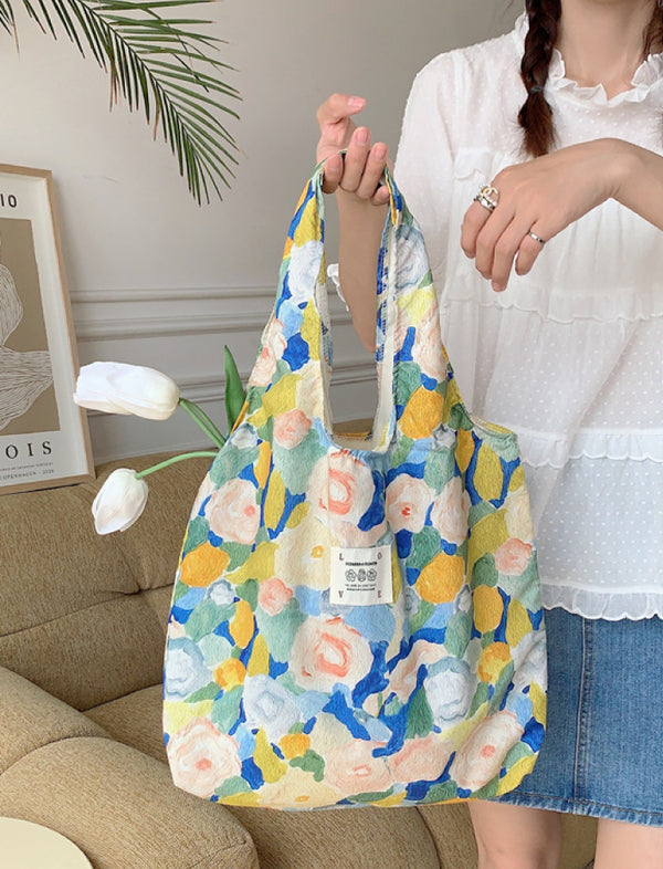 Tote Bag Flores Azul Ref. 936