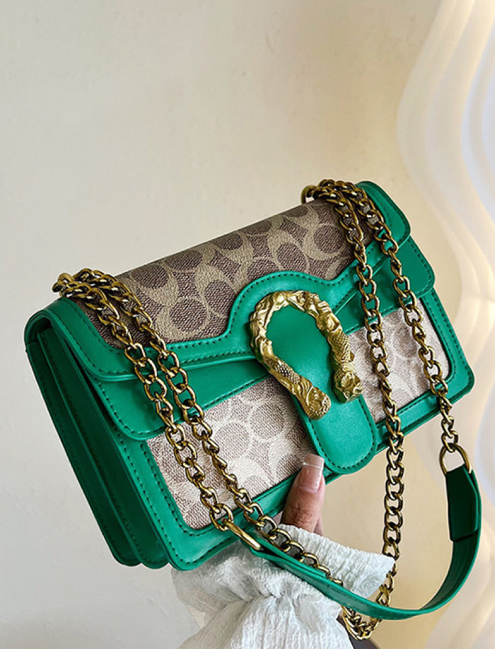 Bolso Herradura Verde Ref. 979