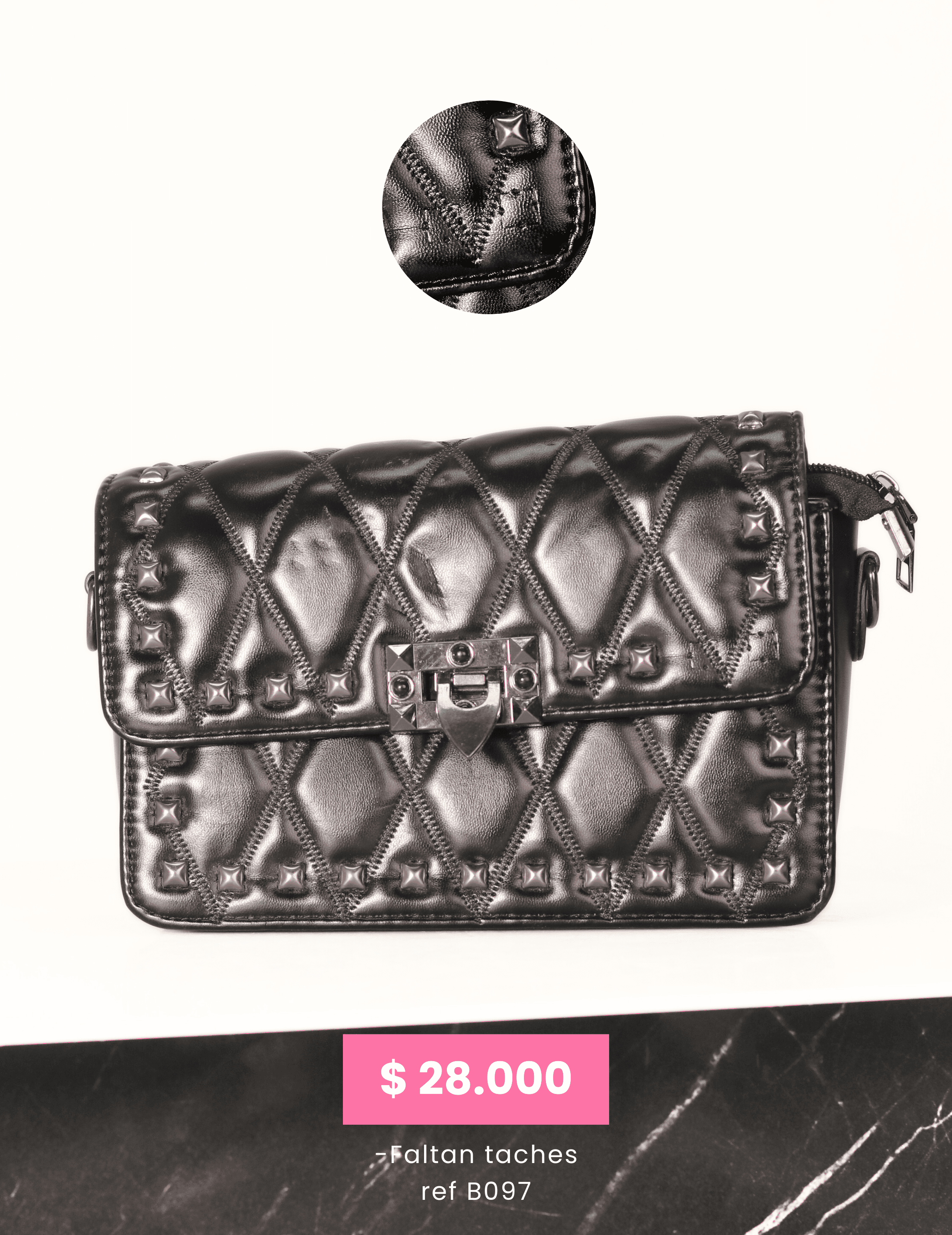 Bolso Negro (Imperfecto) Ref. 097 - Imperfectos | Acuarella