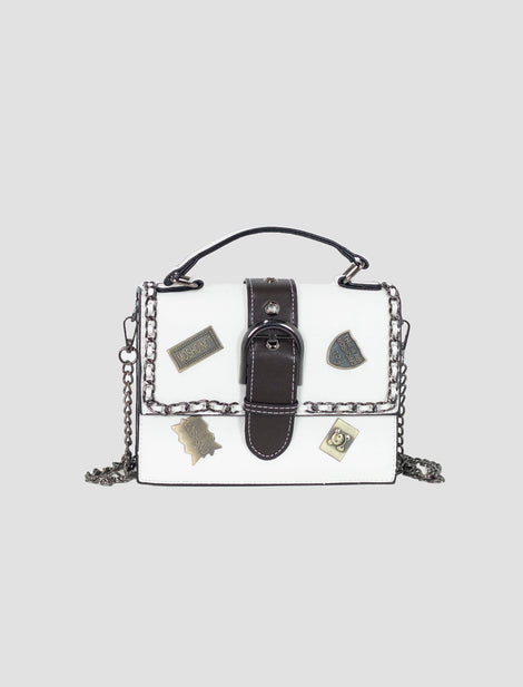 Bolso Apliques Blanco Ref. 098