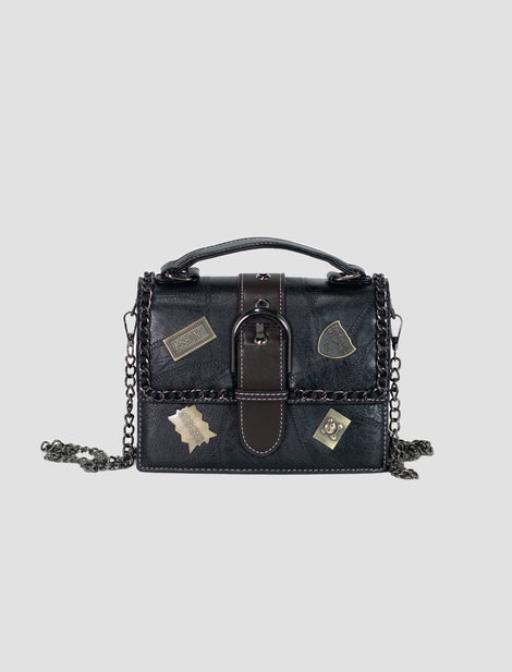 Bolso Apliques Negro Ref. 098