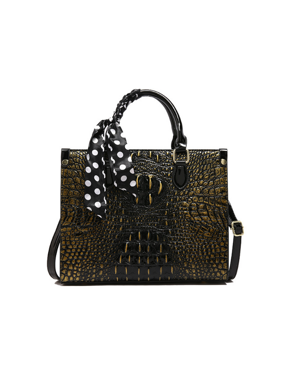 Bolso Croco Negro Ref. 1308