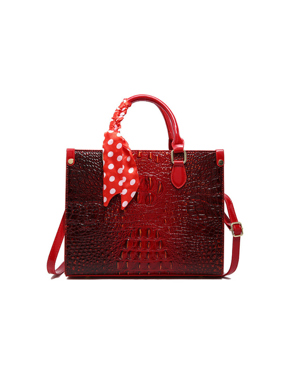 Bolso Croco Rojo Ref. 1308