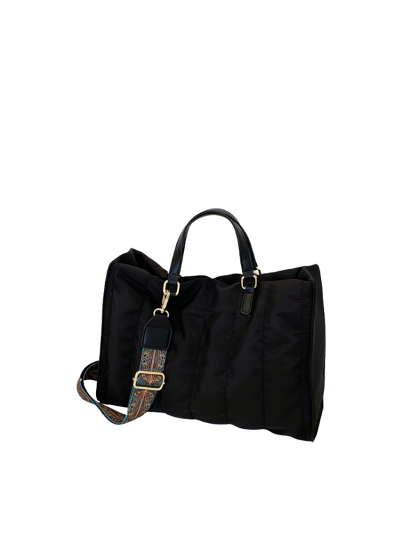 Bolso Acolchado Negro Ref. 1372