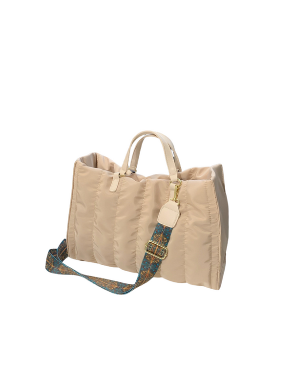 Bolso Acolchado Beige Ref. 1372