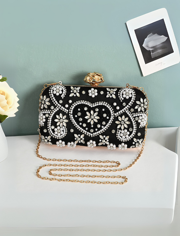Bolso Tipo Clutch Negro Ref. 1420