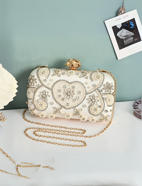 Bolso Tipo Clutch Blanco Ref. 1420