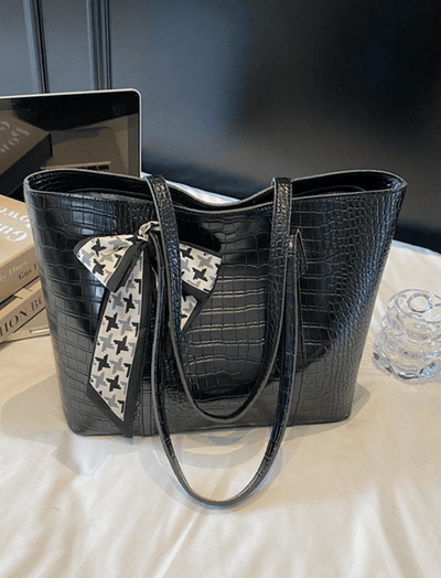 Bolso Lienzo Texturizado Negro Ref. 1617