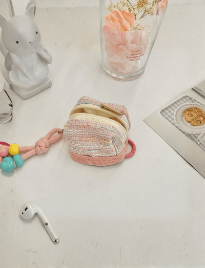 Billetera Mini Nudo Aura Rosada Ref. B1659