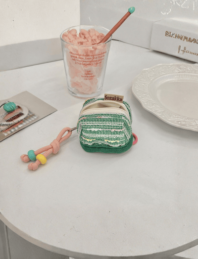 Billetera Mini Nudo Aura Verde Ref. B1659