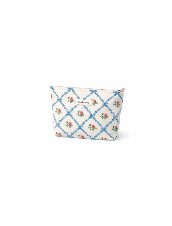 Cosmetiquera Floral Vintage Azul Ref. B1665