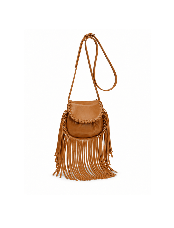 Bolso Fringe Boho Chic Café Ref. B1757