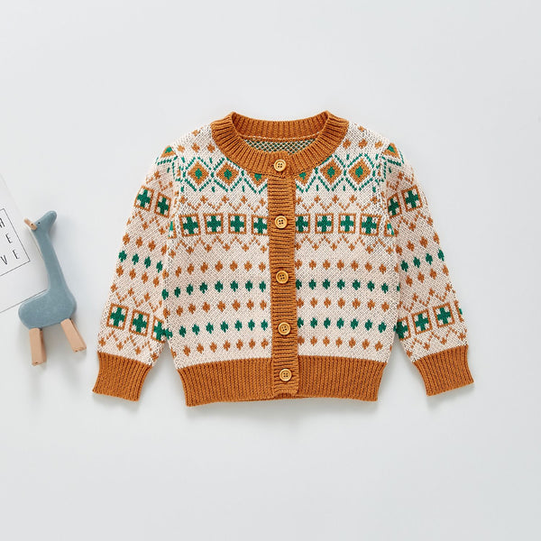 BUZO ARABEZCOS CAFÉ/ VERDE