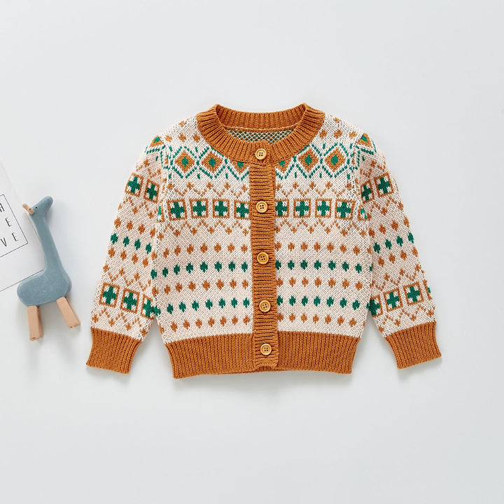 BUZO ARABEZCOS CAFÉ/ VERDE