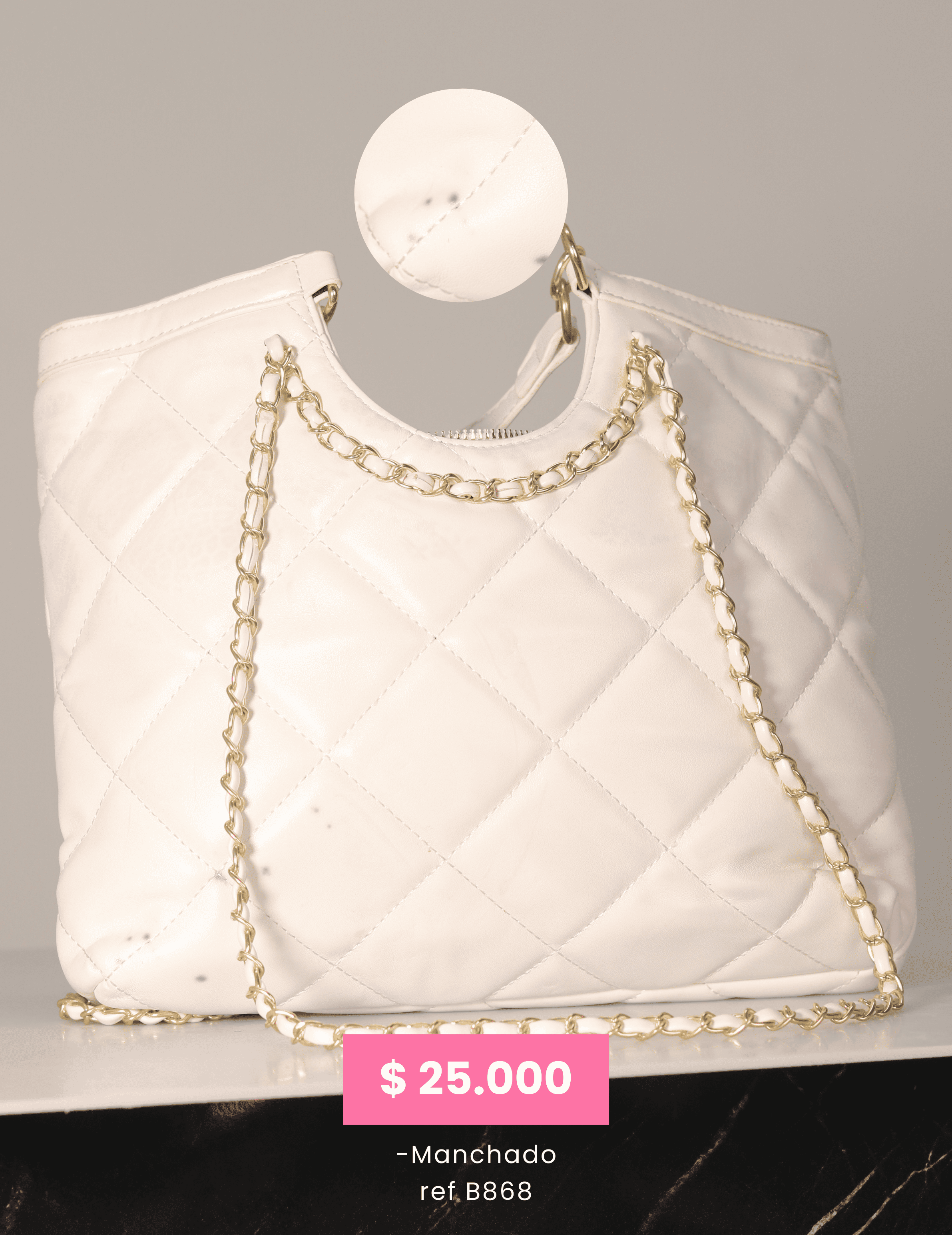 Bolso Blanco (Imperfecto) Ref. 868