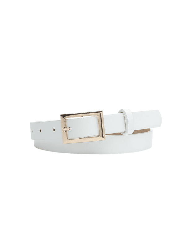 Correa Lisa Blanca Ref. Belt-48