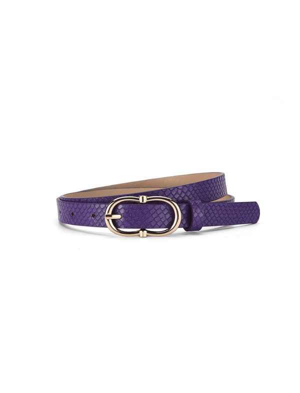 Correa Oval Charm Morado Ref. Belt-32