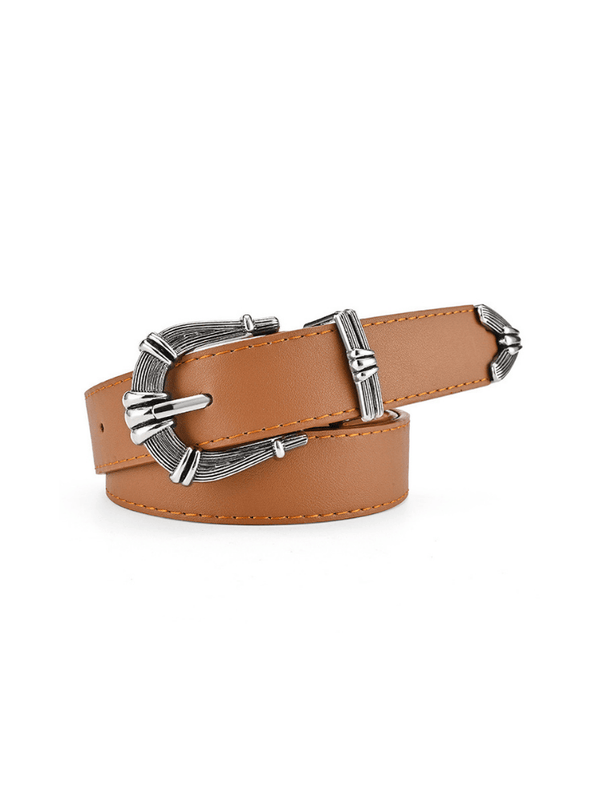 Correa Timeless Silver Buckle Café Ref. Belt-61