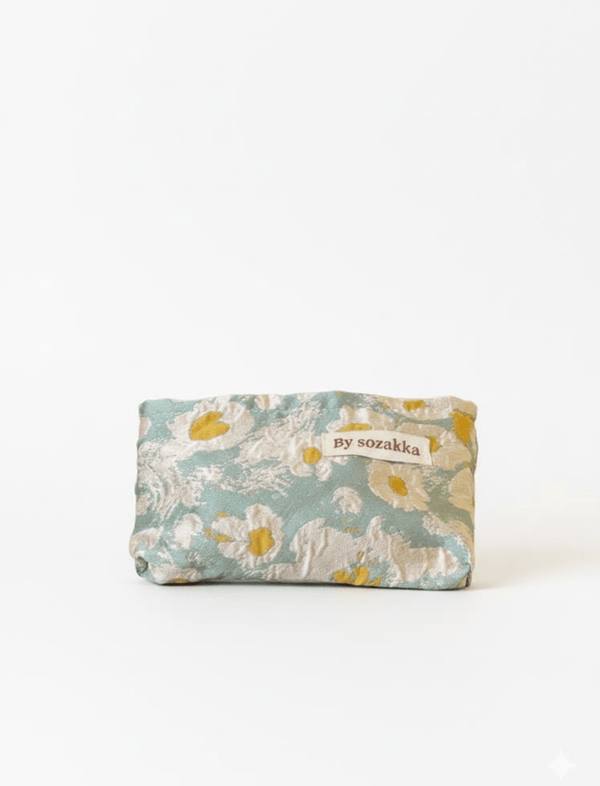 Cosmetiquera Floral Verde Ref. C056