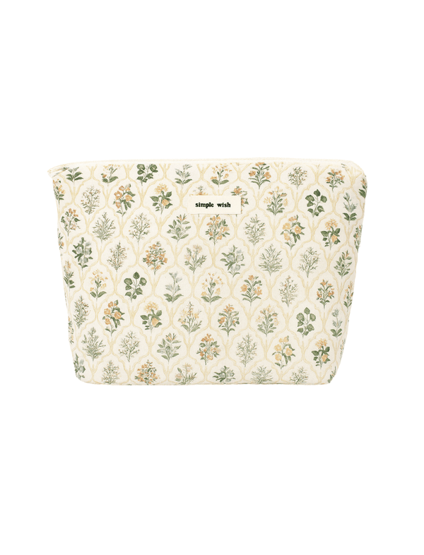 Cosmetiquera Vintage Bloom Verde Ref. C095