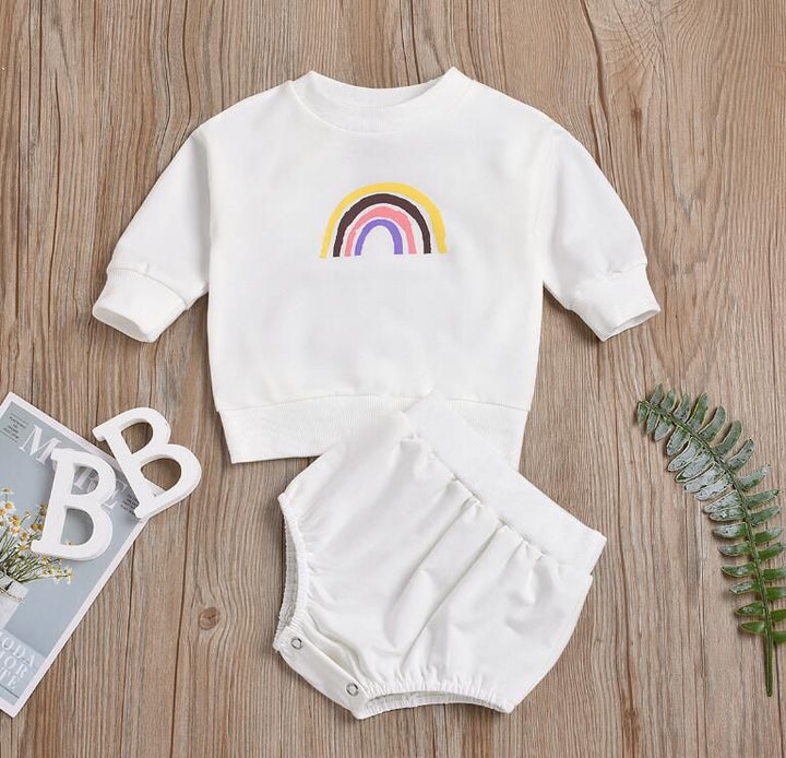 CONJUNTO BLANCO ARCOIRIS SHORT