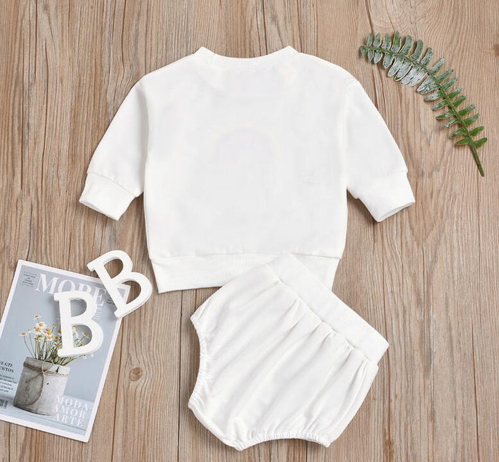 CONJUNTO BLANCO ARCOIRIS SHORT