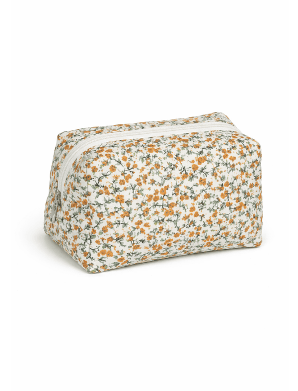 Cosmetiquera Floral Pouch Naranja Ref. B1661