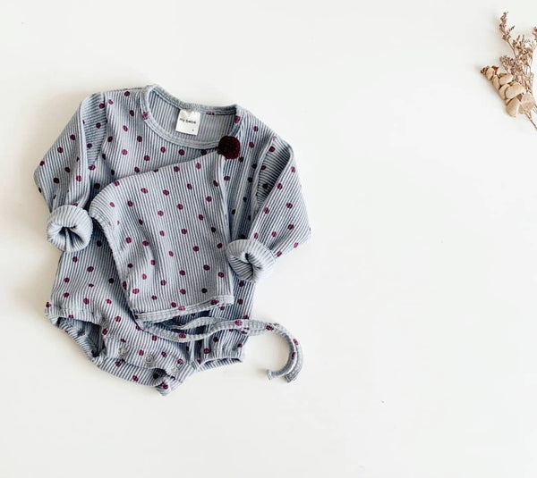 ENTERIZO PUNTOS AZUL