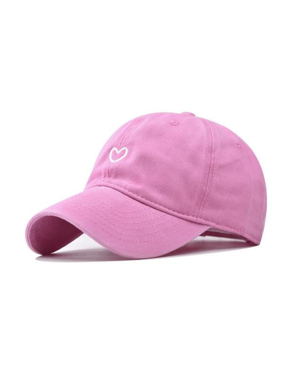 Gorra Heart Embroidered Rosada Ref. Hat-25