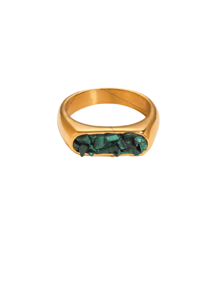 Anillo Stone Ring Verde Ref. J123